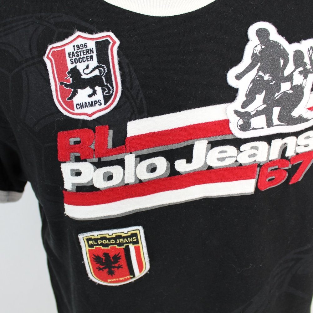 Vintage Polo Ralph Lauren 67 Mens Black Shirt Size Small - Picture 7 of 11